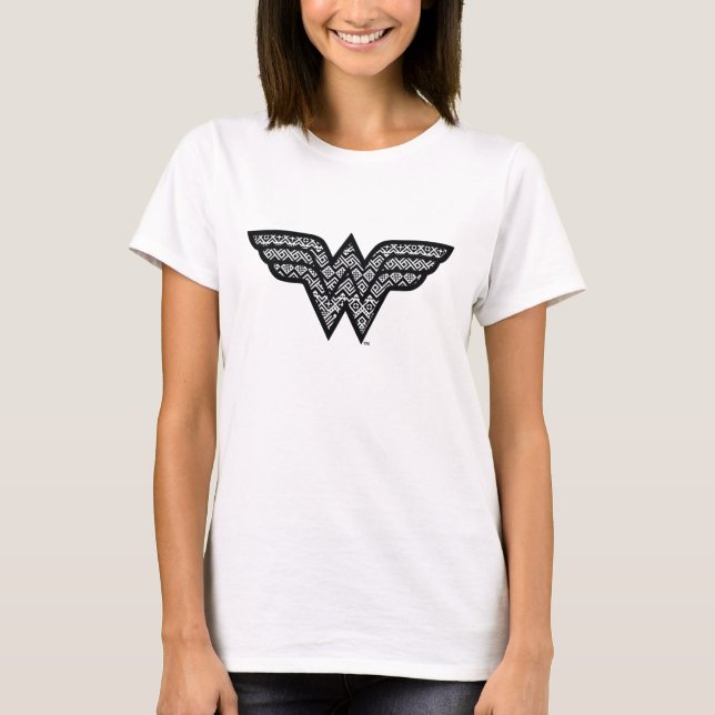 T-shirt Wonder Woman Motif tribale (Devant)