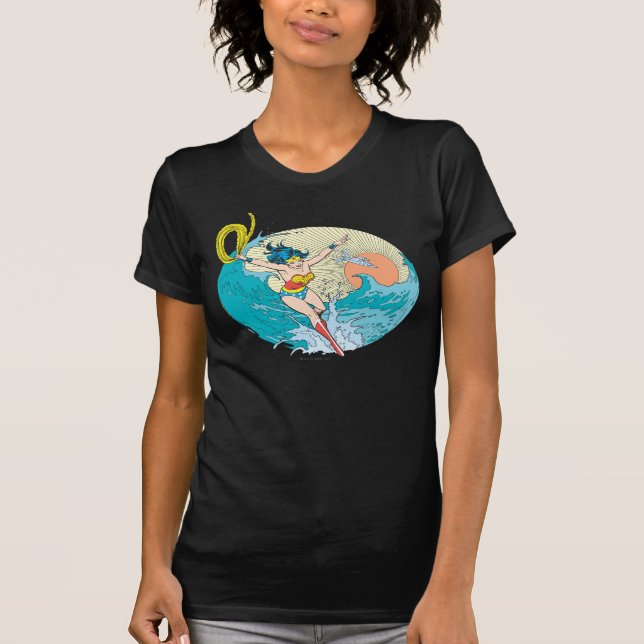 T-shirt Wonder Woman Ocean Sky (Devant)