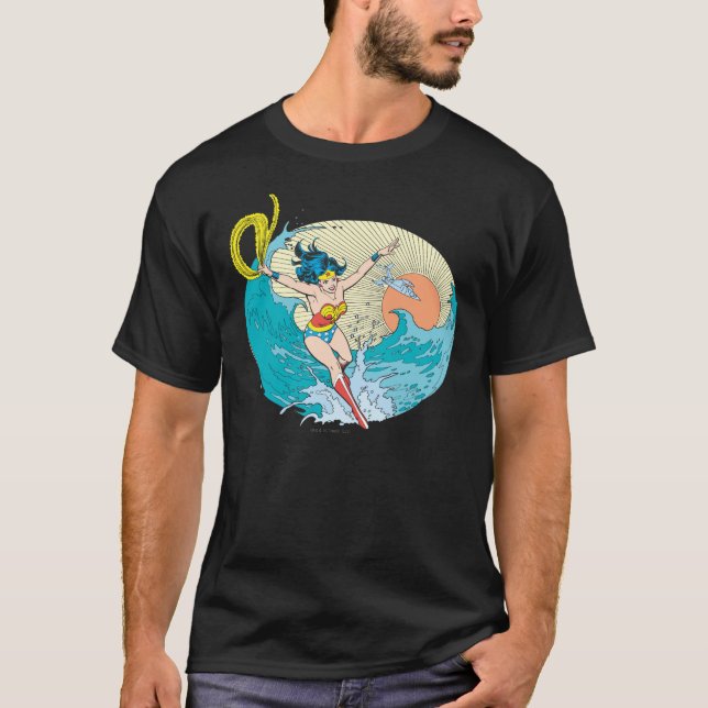 T-shirt Wonder Woman Ocean Sky (Devant)