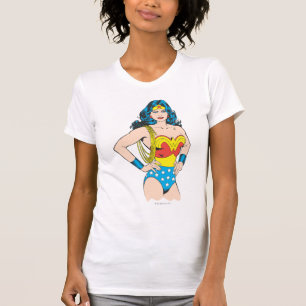 T-shirt Wonder Woman Pose Vintage avec Lasso
