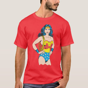 T-shirt Wonder Woman   Pose Vintage avec Lasso