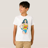 T-shirt Wonder Woman | Pose Vintage avec Lasso (Devant entier)