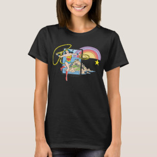 T-shirt Wonder Woman Rainbow