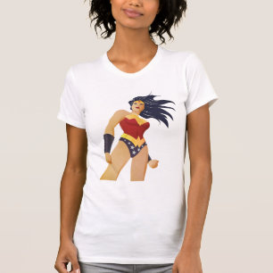 T-shirt Wonder Woman Retro City Sunburst