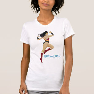 T-shirt Wonder Woman Retro City Sunburst and Stars