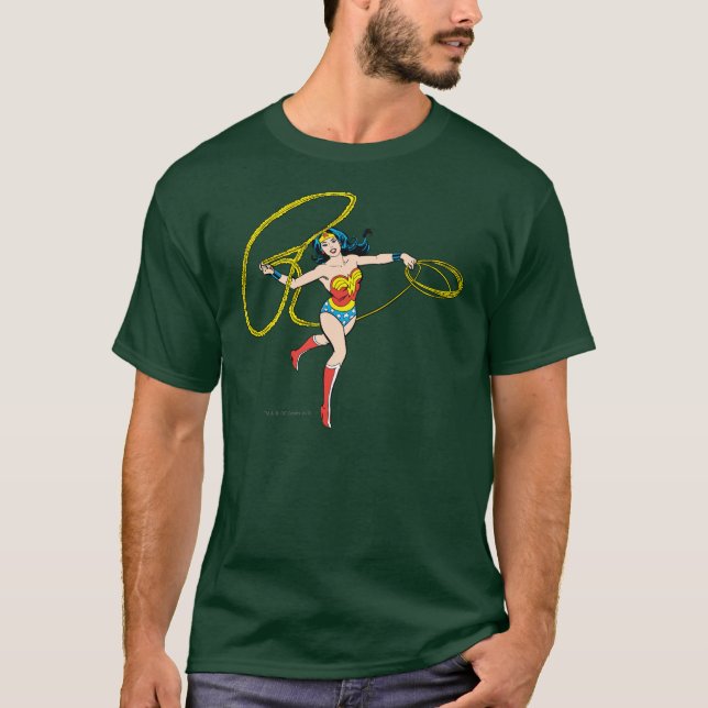 T-shirt Wonder Woman Swing Lasso (Devant)