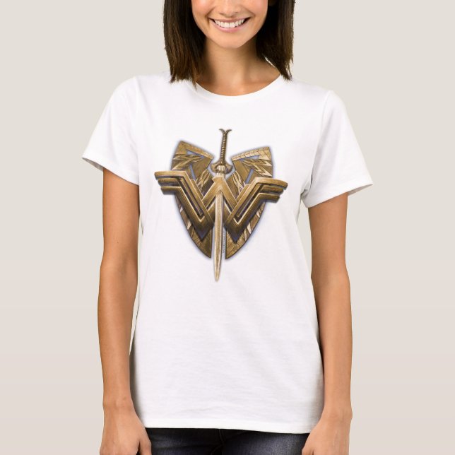 T-shirt Wonder Woman Symbol With Sword of Justice (Devant)