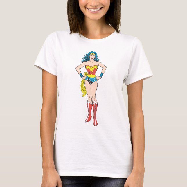 T-shirt Wonder Woman tient sur les hanches (Devant)