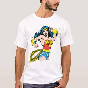 T-shirt Wonder Woman Twist avec des menottes brillantes