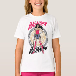 T-shirt Wonder Woman With Greek Tribal Emblem