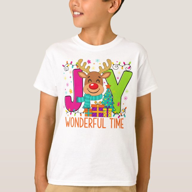 T-shirt "Wonderful Time Reindeer Tee" (Devant)