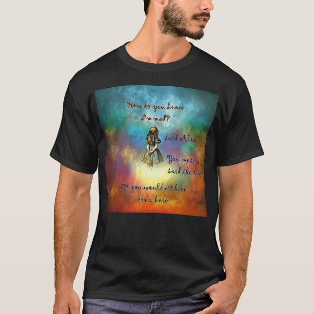 T-shirt Wonderland Time - Alice In Wonderland Citation (Devant)