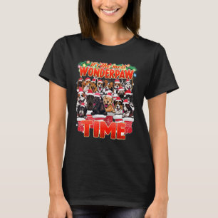 T-shirt Wonderpaw Temps mignon Chiens mignons Noël