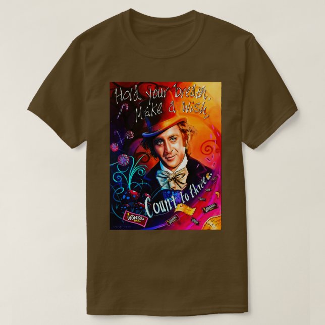 T-shirt Wonka et fanart chocolat (Design devant)