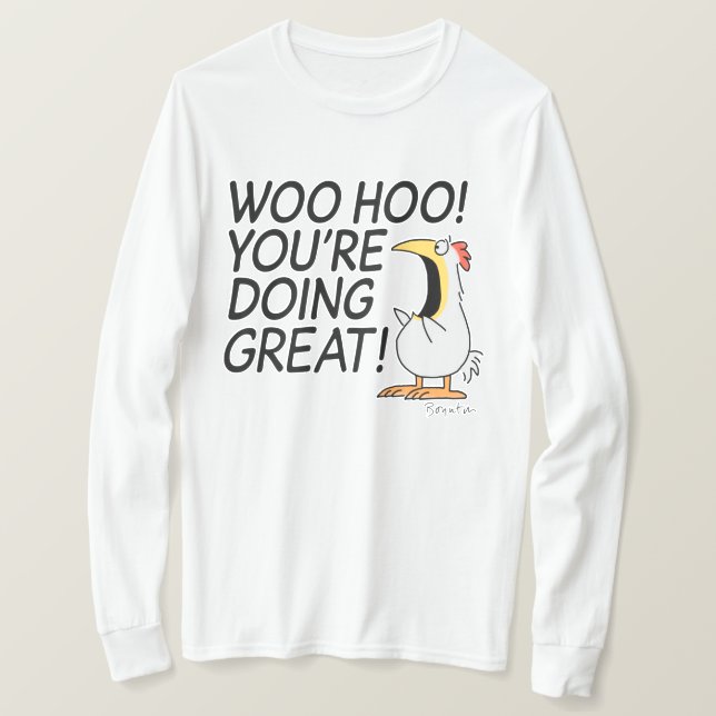T-shirt WOO HOO VOUS FAITES LE GRAND Sandra Boynton (Design devant)