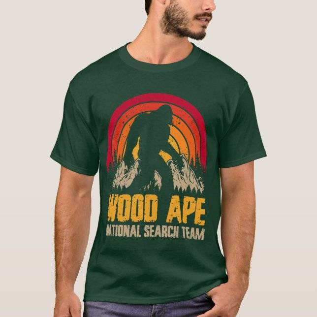 T-shirt Wood Ape National Search Team Sasquatch (Devant)