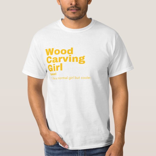 T-shirt Wood carving (Devant)