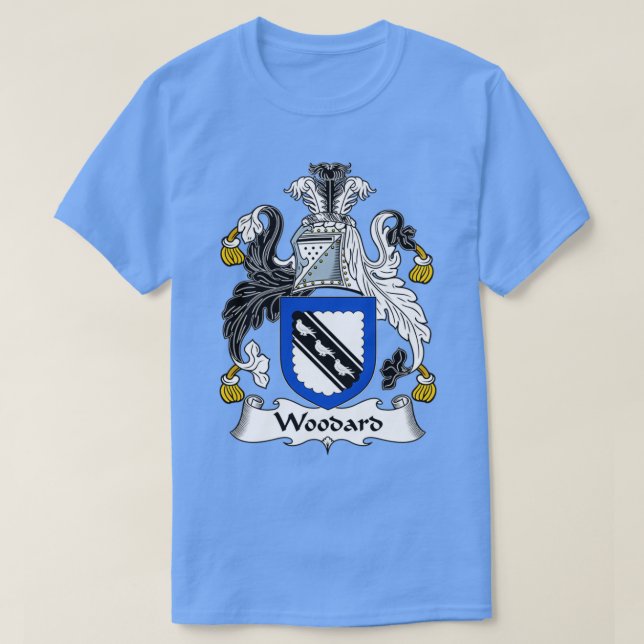 T-shirt Woodard Coat of Arms Family Crest  (Design devant)