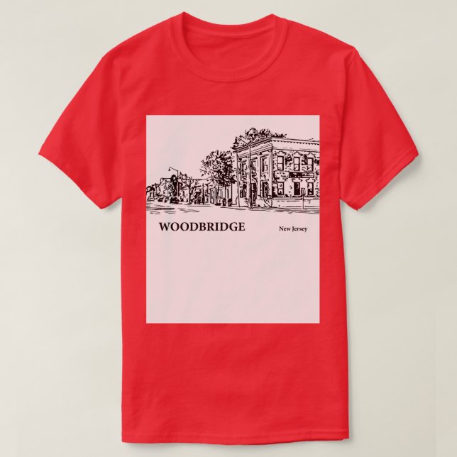 T-shirt Woodbridge New Jersey 3 (Design devant)