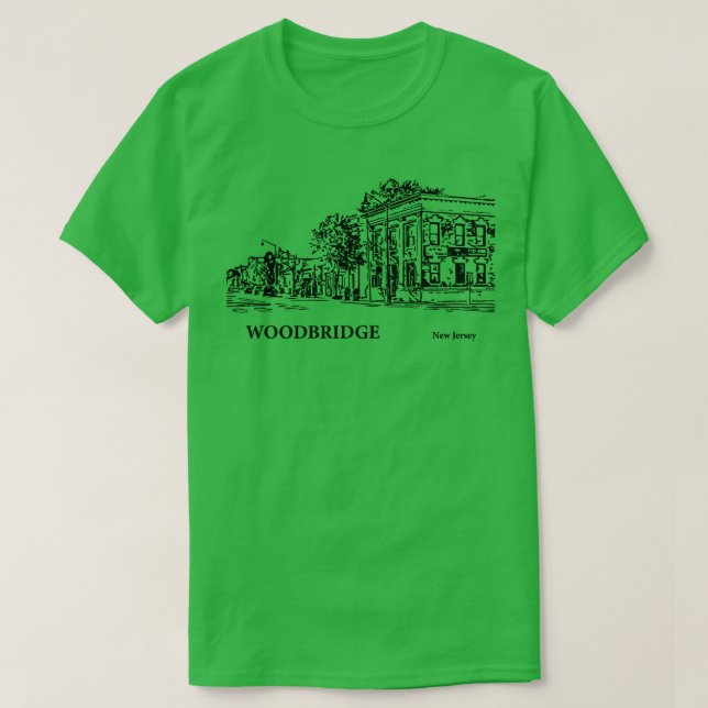 T-shirt Woodbridge New Jersey 4 (Design devant)