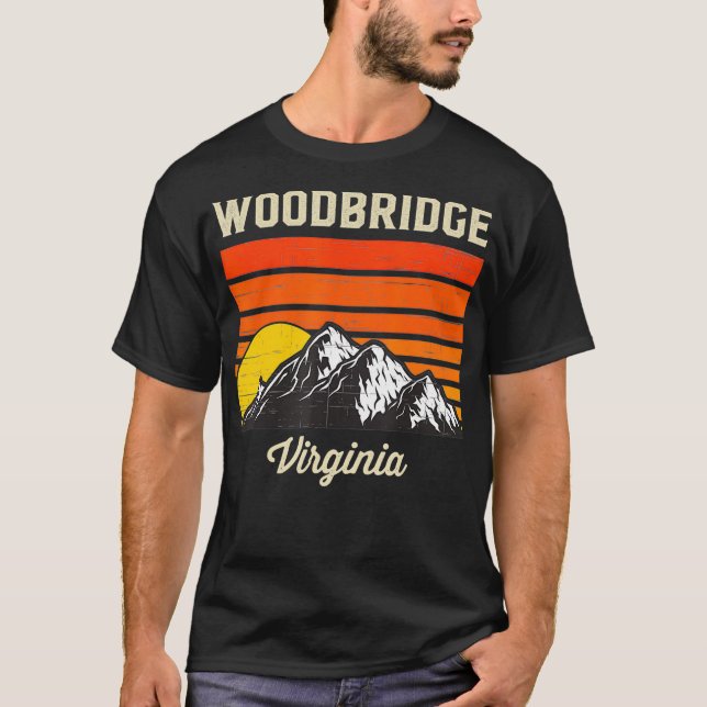 T-shirt Woodbridge Virginia Retro City State USA Souvenir (Devant)