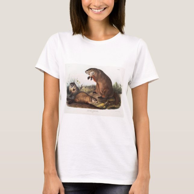 T-shirt Woodchuck Camping Deco Gifts (Devant)