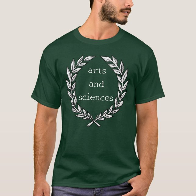 T-shirt Woodcut Laurel Wreath (Devant)