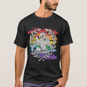 T-shirt Woodcut Pelican Laurel Pride