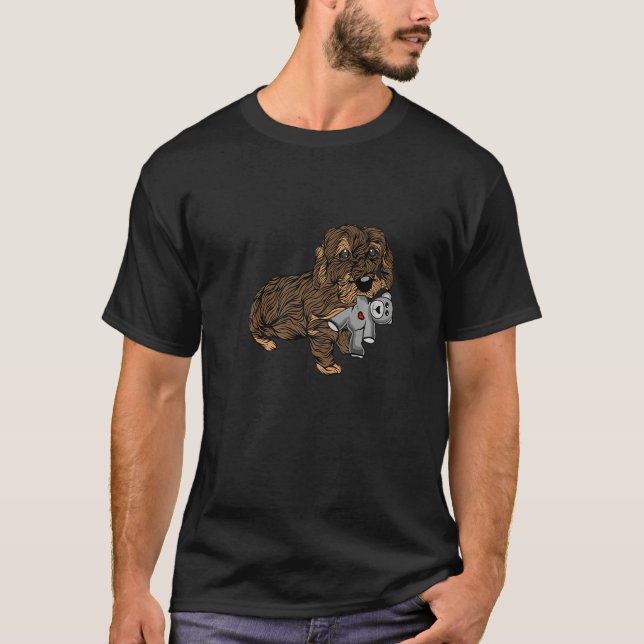 T-shirt Woodhair Dachshund Dachshund  Woodhair Dachshund C (Devant)