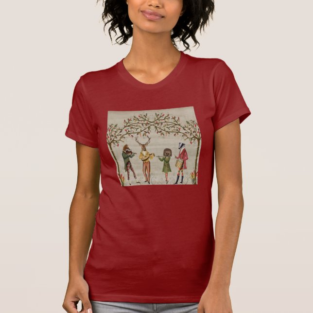 T-shirt Woodland Animaux Minstrel Group (Devant)