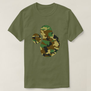 T-shirt Woodland Camo Motif Paint Splat v2