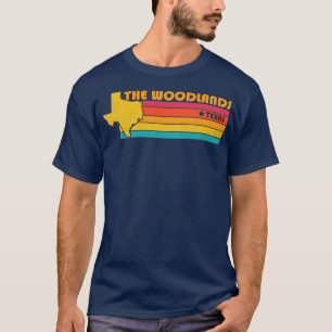 T-shirt Woodlands Texas Vintage Souvenir désorganisé