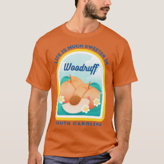 T-shirt Woodruff South olina SC Peach Tourist Souvenir