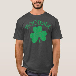 T-shirt Woodside Queens NY Shamrock irlandais désorganisé