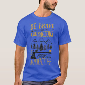 T-shirt Woodsman Manufacture Design Vintage