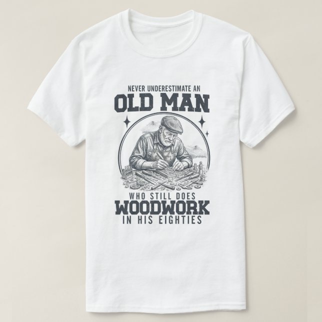 T-shirt Woodworker Daily Commute Coffee – Funny Carpenter  (Design devant)