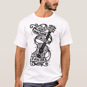T-shirt Woody Guthrie - Cette machine tue les fascistes