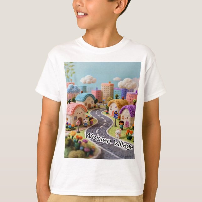 T-shirt Woolen Village  (Devant)