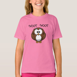 T-shirt Woot Woot Owl Ringer