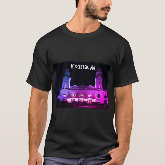 T-shirt Worcester, MA Beaux Arts Architecture (Devant)