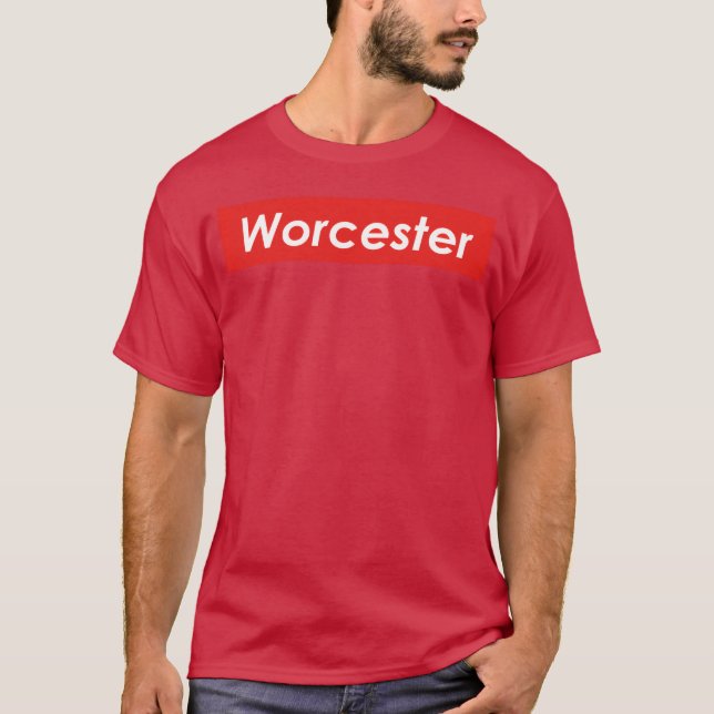 T-shirt Worcester Massachusetts rétro (Devant)