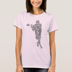 T-shirt Word Art Lacrosse Player