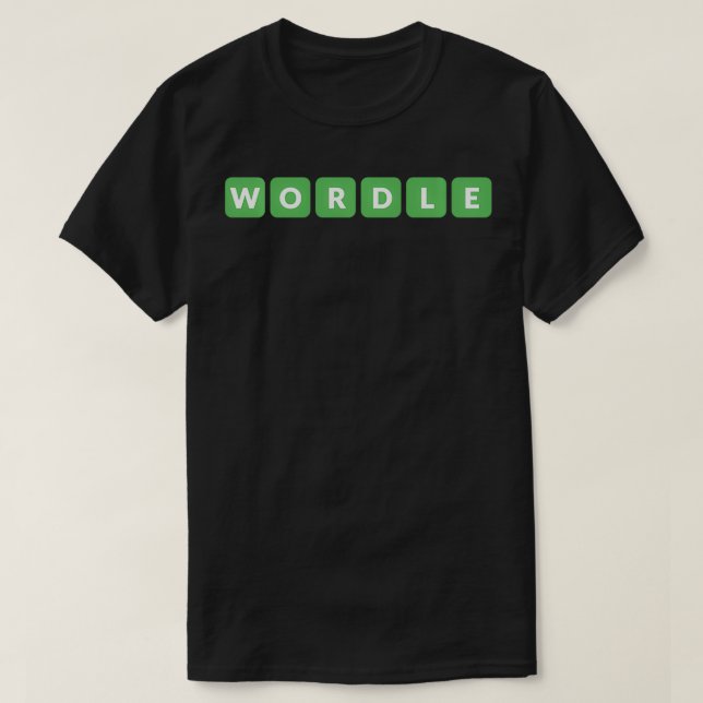 T-shirt WORDLE Jeu en ligne Transfert de cadeaux (Design devant)