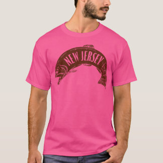 T-shirt Wordmark de poisson du New Jersey Brown
