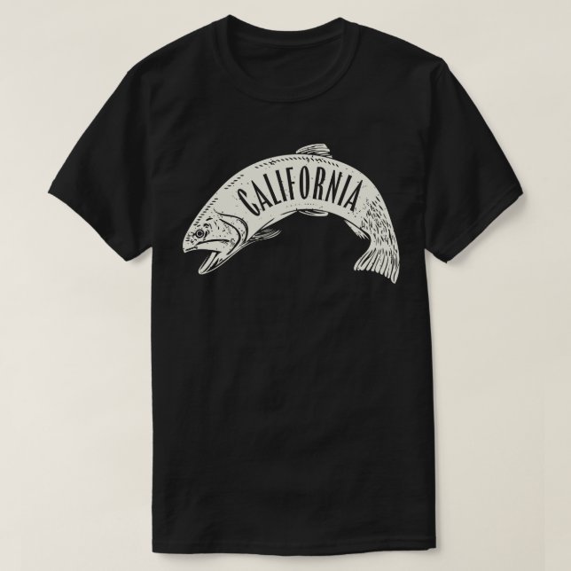 T-shirt Wordmark de poisson en Californie (Design devant)