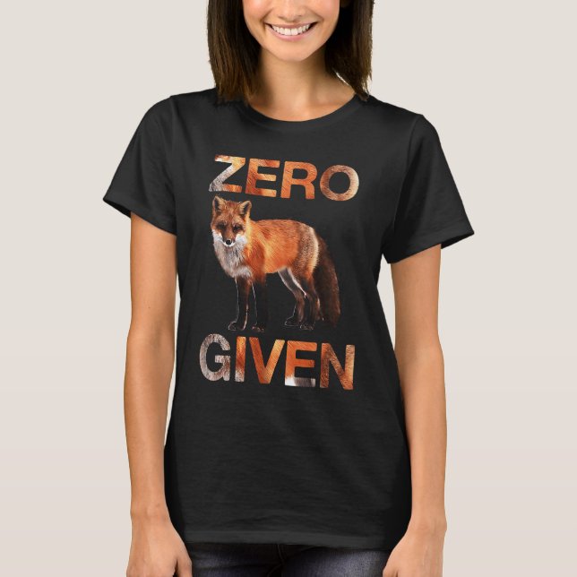 T-shirt Wordplay Zero Fox donné (Devant)