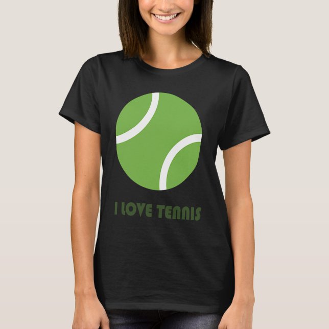 T-shirt Work and life balance My Favourite hobby Tennis (Devant)