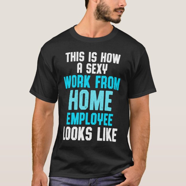 T-shirt Work From Home Flag Remote Working Employee (Devant)