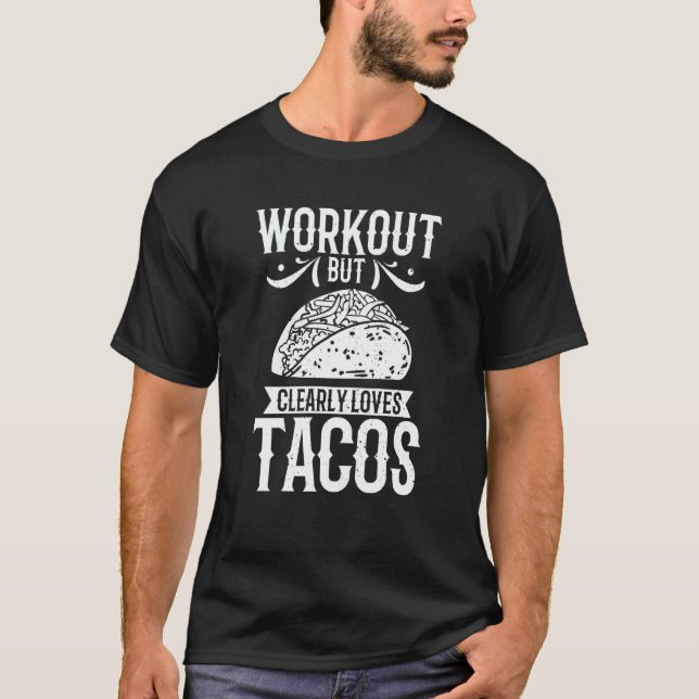 T-shirt Workout Tacos Cinco De Mayo Fitness  2 (Devant)