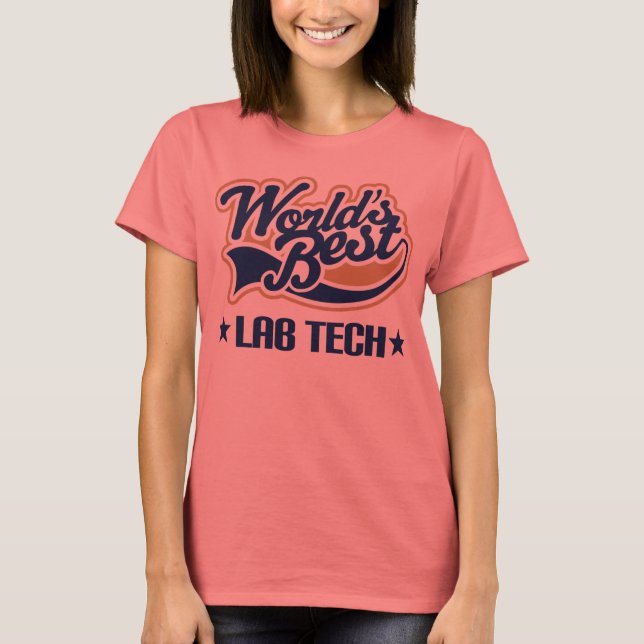 T-shirt World Best Lab Tech (Devant)